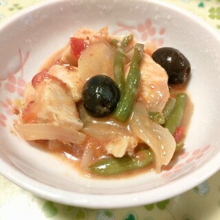 鶏むね肉のトマト煮